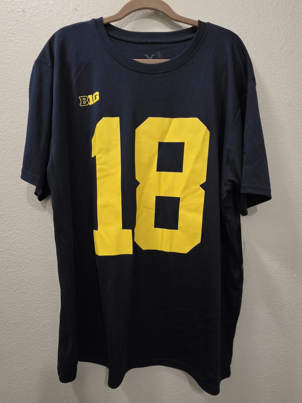 Valiant Michigan Wolverines #18 Colston Loveland Football Jersey Tee